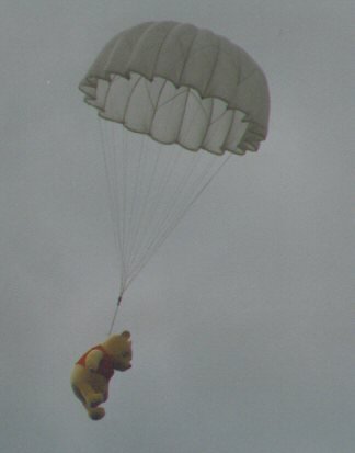 Parachuting Pooh